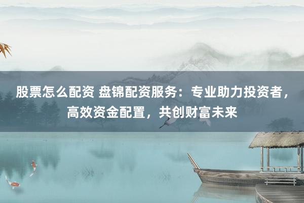 股票怎么配资 盘锦配资服务：专业助力投资者，高效资金配置，共创财富未来