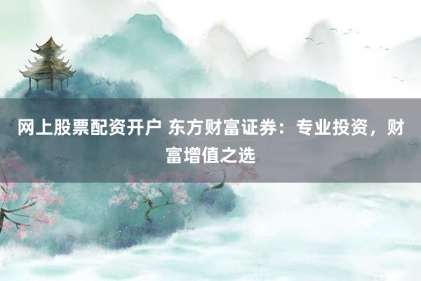网上股票配资开户 东方财富证券：专业投资，财富增值之选
