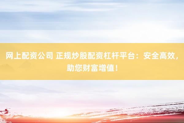 网上配资公司 正规炒股配资杠杆平台：安全高效，助您财富增值！