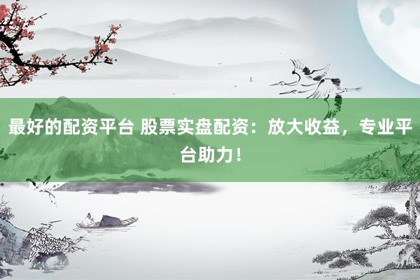 最好的配资平台 股票实盘配资：放大收益，专业平台助力！