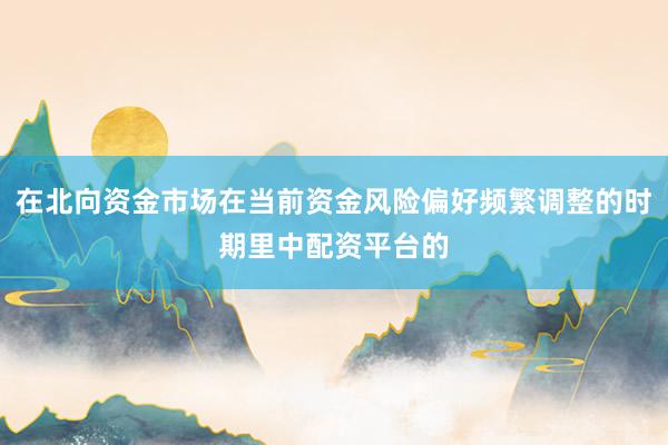 在北向资金市场在当前资金风险偏好频繁调整的时期里中配资平台的